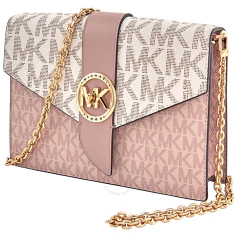 michael kors bag with mk logo|Michael Kors logo strap crossbody.